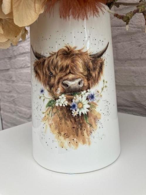 Vaas, Huis en Inrichting, Woonaccessoires | Vazen, Nieuw, Wit, Minder dan 50 cm, Aardewerk of Porselein, Ophalen