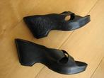 Zwart leren slippers, sandalen, instappers BRONX 40 snazzeys, Bronx, Verzenden, Nieuw, Instappers