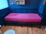 Ikea Fyresdal bed bedbank 1 tot 2 persoons bed uitschuifbaar, Ophalen, Eenpersoons, Zwart, Zo goed als nieuw
