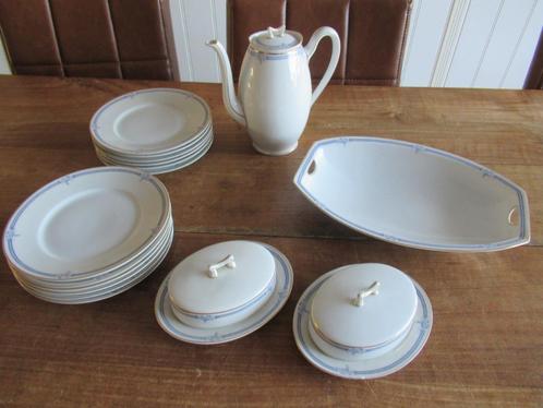 Antiek porselein ontbijt servies Paul Müller Bavaria Selb, Antiek en Kunst, Antiek | Servies compleet, Ophalen