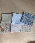 6 lichte quiltstoffen, Hobby en Vrije tijd, Overige kleuren, Ophalen of Verzenden, Zo goed als nieuw, 30 tot 120 cm