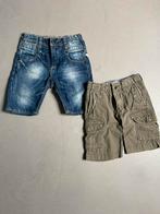 2 merk korte broeken maat 104, Broek, Ophalen of Verzenden, Jongen, Nieuw