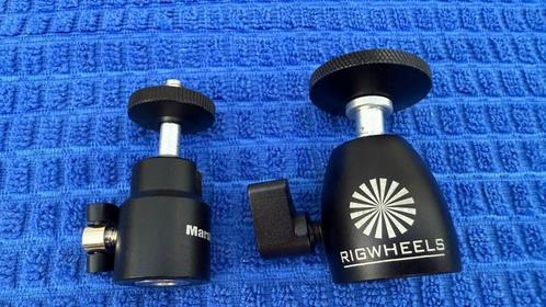 Twee robuuste heavy-duty balhoofden: RigWheels & Marshall, Audio, Tv en Foto, Fotografie | Statieven en Balhoofden, Zo goed als nieuw