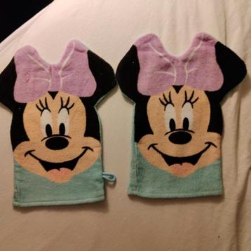 Set van 2 Disney Minnie Mouse Washandjes Nieuw ! beschikbaar voor biedingen