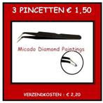 Diamond Painting PINCET Zwart Metalen (Nieuw) / 3 = € 1.50, Nieuw, Overige typen, Ophalen of Verzenden