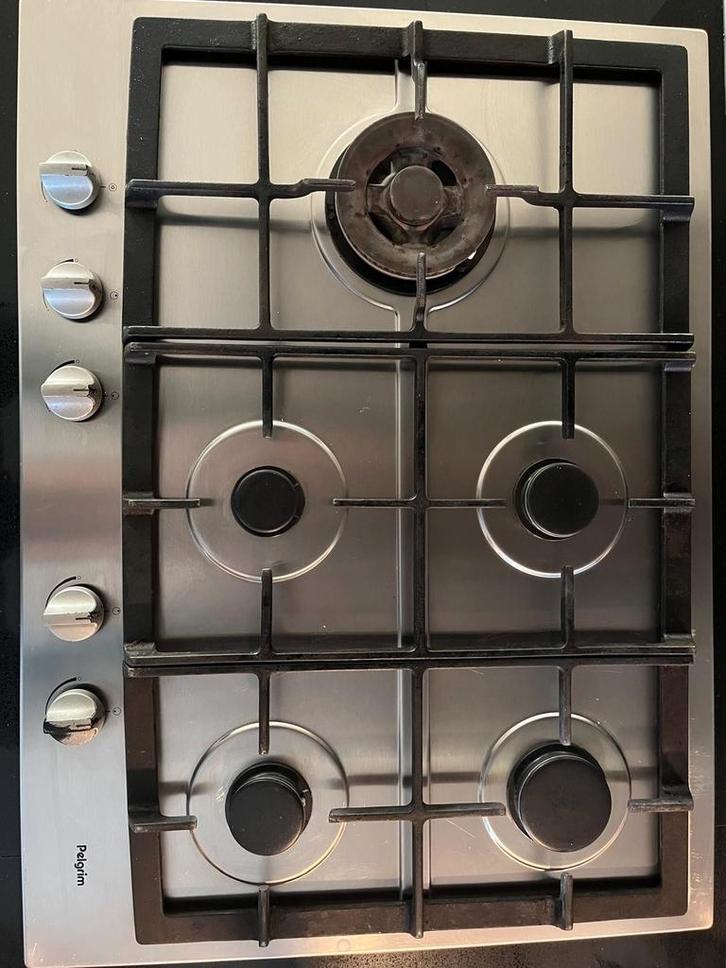 Pelgrim mooie 5-pits gas kookplaat, Witgoed en Apparatuur, Kookplaten, Gebruikt, Inbouw, Gas, 5 kookzones of meer, Ophalen of Verzenden