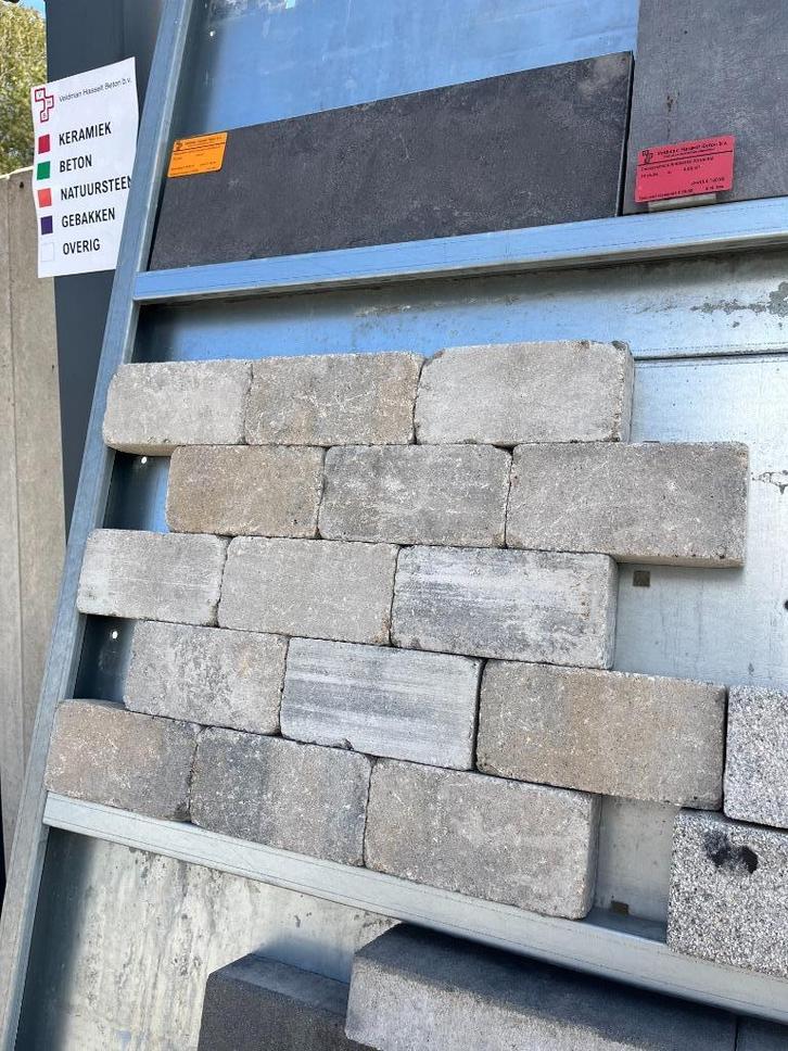 21x10,5x6 cm Antieke trommel Musselkalk, Tuin en Terras, Tegels en Klinkers, Nieuw, Klinkers, Beton, 10 m² of meer, Ophalen of Verzenden