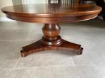 WORTELNOTEN SALONTAFEL ROND Ø 1MTR, Huis en Inrichting, Tafels | Salontafels, Ophalen, Gebruikt, 50 tot 75 cm, Klassiek