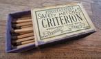 Criterion lucifers tweede wereldoorlog, Ophalen, Gebruikt