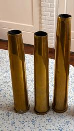 Set van 3 messing hulzen, Ophalen, Overige materialen, Gebruikt, Geel