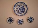 Delfts blauwe bordjes - set van 4, Ophalen, Gebruikt, Bord