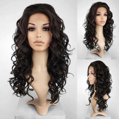 Lace pruik lang haar met krullen model Vogue kleur 4, Sieraden, Tassen en Uiterlijk, Uiterlijk | Haarverzorging, Nieuw, Pruik of Haarverlenging