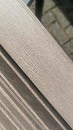 Nieuwe houten jaloezie taupe kleur 268 breed 170 hoog., Tuin en Terras, Ophalen of Verzenden, Nieuw, Bamboe