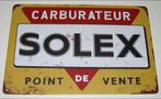 SOLEX : Metalen Bord Solex Carburateur - Point De Vente, Verzamelen, Merken en Reclamevoorwerpen, Verzenden, Nieuw, Reclamebord