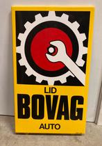 Emaille bord bovag auto langcat, Verzamelen, Ophalen of Verzenden, Zo goed als nieuw, Reclamebord