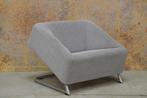 ZGANieuw grijze stoffen Rolf Benz Freistil design fauteuil, Huis en Inrichting, Fauteuils, 75 tot 100 cm, Design, Metaal, 75 tot 100 cm
