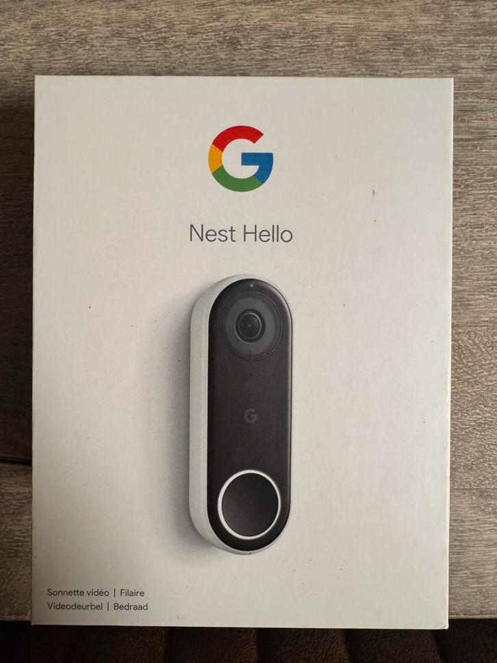 Google Nest Hello Video Deurbel - Gebruikt, Doe-het-zelf en Verbouw, Alarmsystemen, Gebruikt, Compleet systeem, Beweging, Draadloos