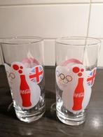 2 verschillende Coca-Cola glazen. (Olympische spelen 2012), Glas of Glazen, Ophalen of Verzenden, Overige stijlen, Glas