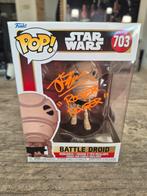 Funko Pop Star Wars battle droid 703 signed John Coppinger, Verzamelen, Ophalen of Verzenden, Zo goed als nieuw