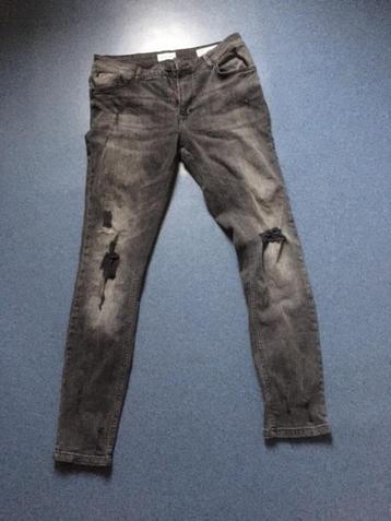 Grijze skinny ripped & repair jeans van YOURTURN W29/L32 beschikbaar voor biedingen