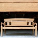 stationsbank houten teak Ibiza tuin terras bank Bali RB12, Ophalen of Verzenden