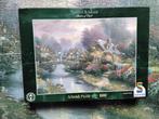 Schmidt puzzel Thomas Kinkade 'lamplight bridge', Ophalen, 500 t/m 1500 stukjes, Zo goed als nieuw, Legpuzzel