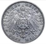 Duitsland, Hamburg. 3 Mark 1909J, Ophalen of Verzenden, Noord-Amerika