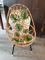 Rohé rotan stoeltje met kussen, Huis en Inrichting, Stoelen, Ophalen, Zo goed als nieuw, Bruin, Eén