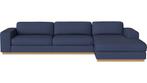 Bolia Sepia 4 zits chaise lounge links blauw, Ophalen, Zo goed als nieuw