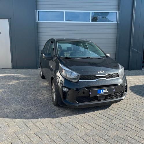 Kia Picanto 1.0 Dynamic Line Carplay Camera 67pk 2023 Zwart, Auto's, Kia, Bedrijf, Picanto, ABS, Achteruitrijcamera, Adaptieve lichten