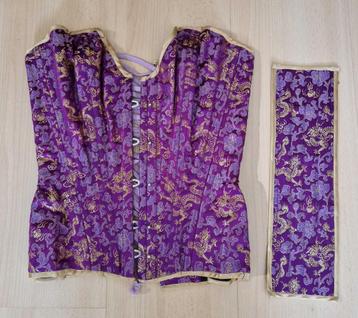 Prachtig JC Creations corset, paars, mt 36 beschikbaar voor biedingen
