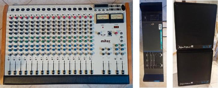 PA Versterker Set 1000 watt & Mengpaneel & Boxen 15 inch JBL, Audio, Tv en Foto, Professionele Audio-, Tv- en Video-apparatuur