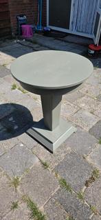 Brocante bij zettafel gekocht bij loods5, Ophalen, Rond, Zo goed als nieuw, 60 cm of meer