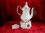 Royal Albert Val d' Or  koffiepot met theelichthouder, Antiek en Kunst, Ophalen of Verzenden
