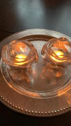 Kristallen windlichtjes, Huis en Inrichting, Woonaccessoires | Kandelaars en Kaarsen, Ophalen of Verzenden, Zo goed als nieuw