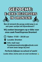 E-Bike Bezorgers gezocht!!, Vacatures, Overige niveaus, Starter, Overige vormen, Geschikt als bijbaan