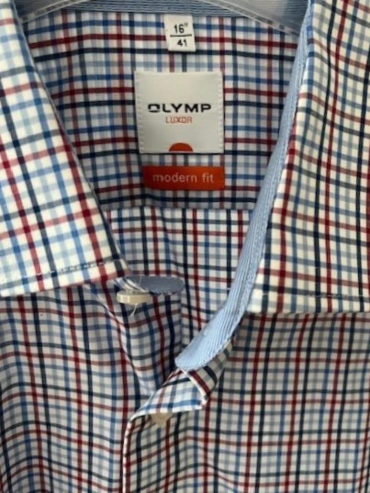 Nieuw OLYMP Modern fit overhemd 3356 maat 41, Kleding | Heren, Overhemden, Nieuw, Halswijdte 41/42 (L), Blauw, Verzenden