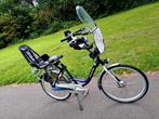 GAZELLE BLOM MOEDERFIETS met kinderzitjes, Ophalen, 2 zitjes, 56 cm of meer, Zo goed als nieuw