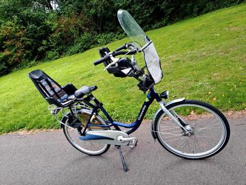 GAZELLE BLOM MOEDERFIETS met kinderzitjes  beschikbaar voor biedingen