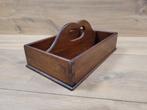 Fraaie Engelse houten bestekbak, Antiek en Kunst, Ophalen of Verzenden