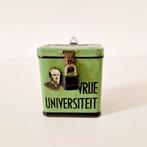 antiek zendings blik vrije universiteit blikje spaarpot, Ophalen of Verzenden, Gebruikt, Overige, Overige merken