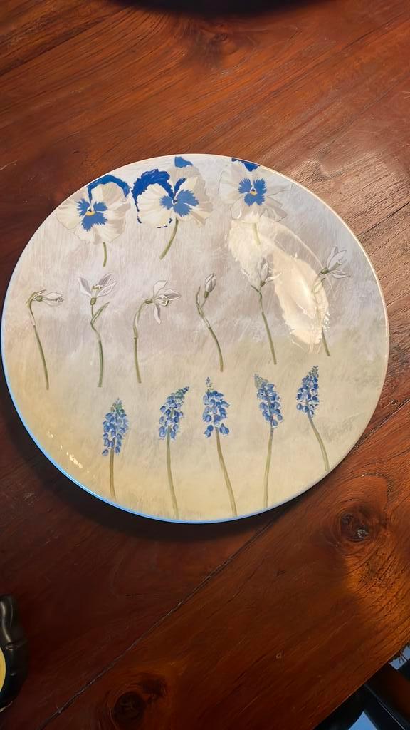 Gien ALICE taart / pizza /vlaai/ onderbord, Huis en Inrichting, Keuken | Servies, Bord(en), Overige stijlen, Ophalen of Verzenden