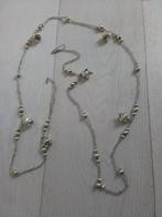 Kerst slinger glas zilverkleurig met klokjes 150 cm zeldzaam, Diversen, Kerst, Ophalen of Verzenden, Gebruikt
