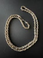 Trifari koord ketting, Verzenden, Gebruikt, Zilver, Overige materialen