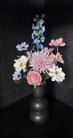 Zijden bloemen boeket inclusief vaas, Binnen, Bloemenkunst Xaviera, 7606 CB, Almelo, Info@bloemenkunstxaviera.nl