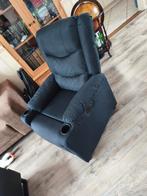 Nette electrische relaxed fauteuil chill stoel zwart, Huis en Inrichting, Fauteuils, Ophalen, Zo goed als nieuw