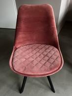 6 Roze velours kuipstoelen Soof van Kick Collection, Huis en Inrichting, Ophalen, Overige kleuren, Zo goed als nieuw, Stof