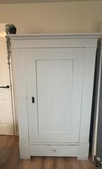 Antieke vintage brocante meidenkast / linnenkast kledingkast, Antiek en Kunst, Ophalen