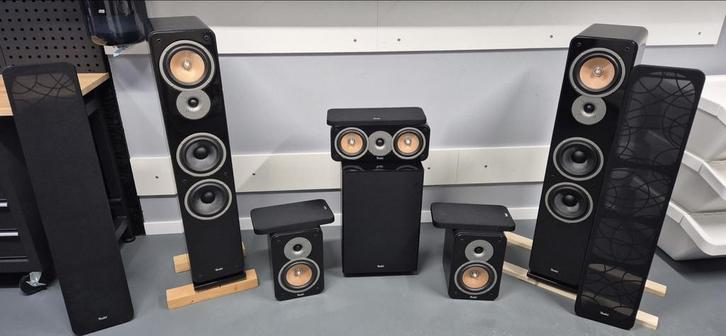 Teufel Ultima 40 5.1 Surround MK2 - Complete Set, Audio, Tv en Foto, Luidsprekers, Zo goed als nieuw, Complete surroundset, 120 watt of meer