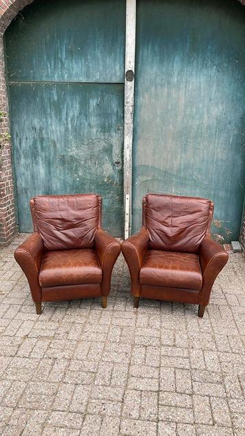 Schapenleren fauteuils, 2x beschikbaar voor biedingen